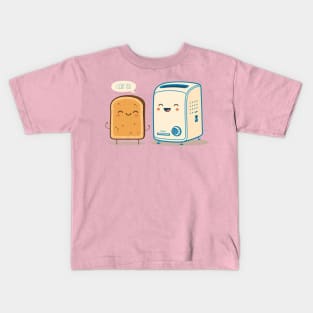 I Loaf You - Cute Bread and Toaster Kids T-Shirt